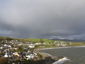 Criccieth vista litoral